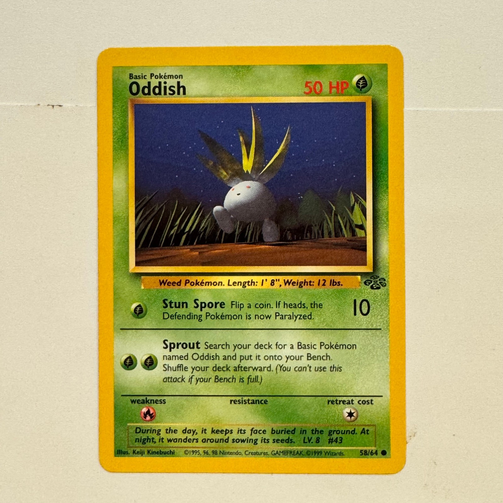 Oddish - 58 - Unlimited - Ungraded - Near Mint
