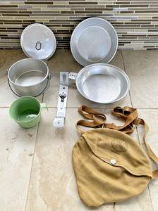 Vintage Boy Scouts Camping Dinner Set