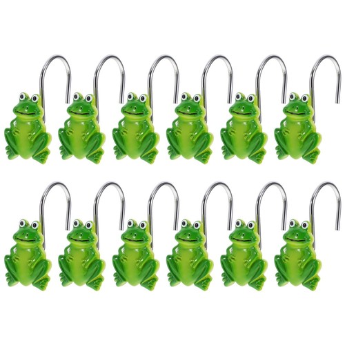 HSIXHAF 48 Pièces Anneaux Rideau Transparent - Crochets Plastique En C Pour Rideau De Douche