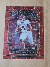 2022 Panini Select Draft Picks - Concourse Brian Robinson Jr. #84 Red Lazer...