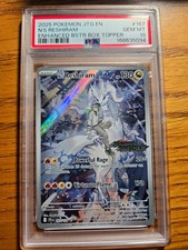 Carta Pokemon 2025 Inglese Sv09 N's Reshiram IR Holo 167/159 Box Topper PSA 10