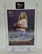 2023 Topps Now DANIELLE FISHEL Auto PURPLE 08/25  Topanga #931A Phillies