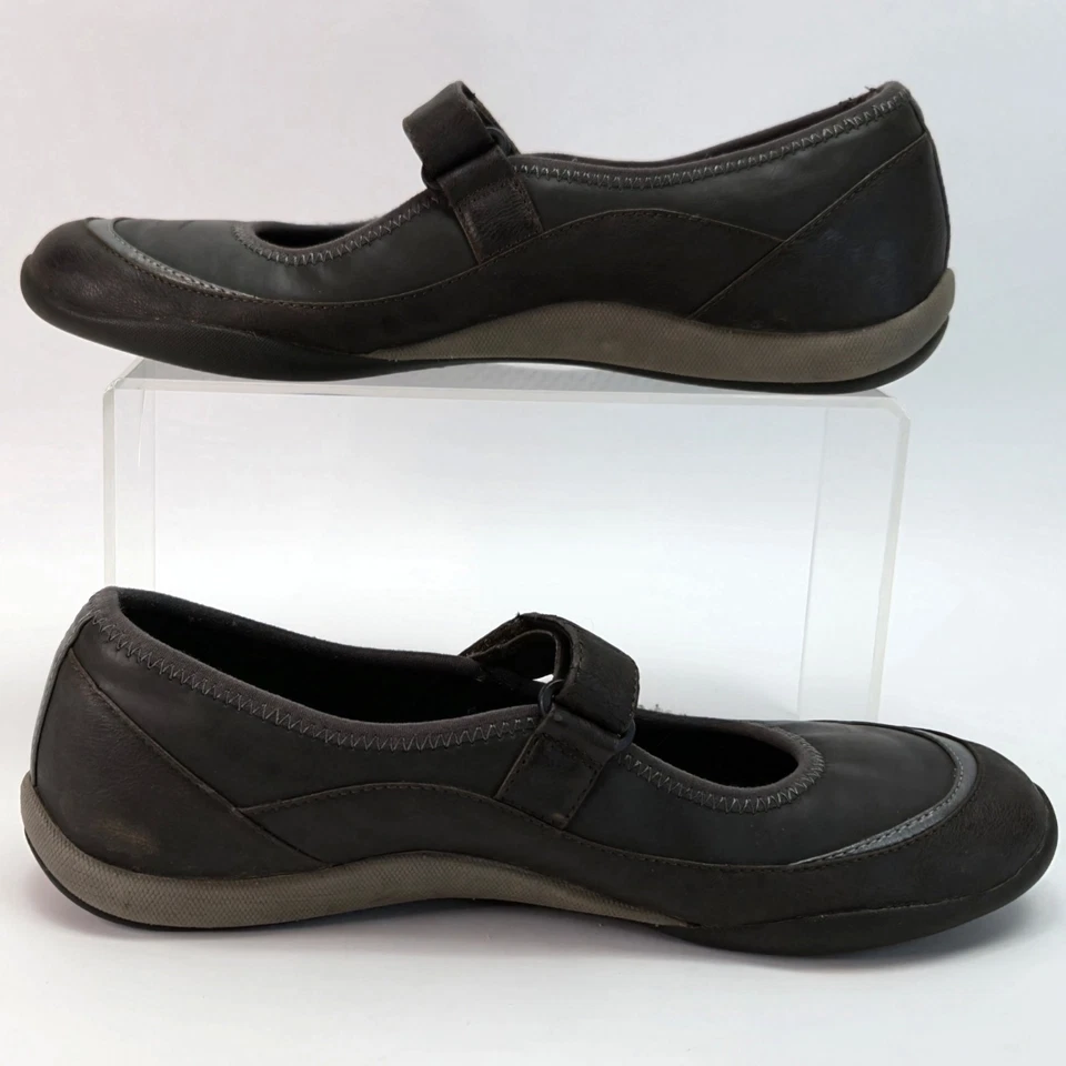 Zapatos Orthaheel Mary Jane para mujer marrón oscuro Arcadia talla 9 cómodos gancho y bucle Foto 4 de 4