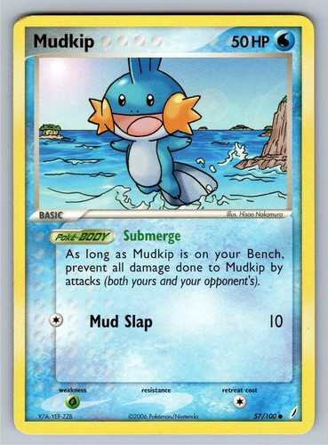 Mudkip 57/100 EX Crystal Guardians Common