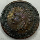 1864 Indian Head Cent Exact Coin Imaged #IND964