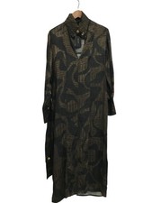 Massimo Dutti Dress Size S Women's Olive Green  (FP143F17)