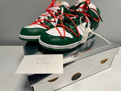 Off-White x Nike Dunk Low Pine Green - Size 11.5 - Lightly Worn