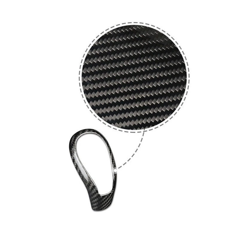 Real CARBON FIBER Gear SHIFT KNOB TRIM COVER For Volvo S60 V60 XC60 2013-2017 Foto 3 de 4