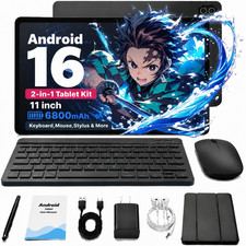 Android16 11 Inch Tablet PC 24GB RAM 64GB ROM IPS 1280x800 WiFi6 BT 5.4