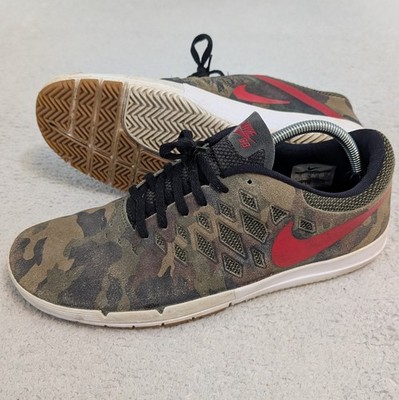NIKE FREE SB  'ROSE CITY' QS CAMO MENS 11 SNEAKERS / 749677 360