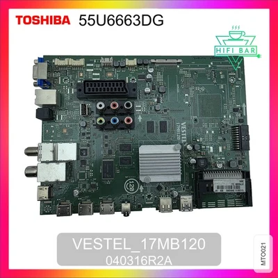 ✅ Carte Mère pour TV TOSHIBA 55U6663DG VESTEL 17MB120 040316R2A ✅ - Photo 1/4