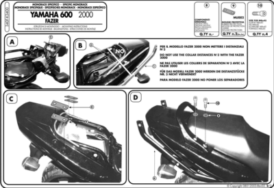 Bauletto GIVI 45L Monolock Per Yamaha FZ6 - Con Piastra, Rete E Schienale - Foto 4