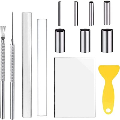 13PCS Polymer Clay Werkzeuge ?Set - Clay Sculpting Tool, 7 Clay Runde Loch