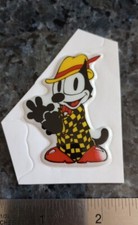 Vintage Felix The Cat Soft Puffy Sticker VTG 80s