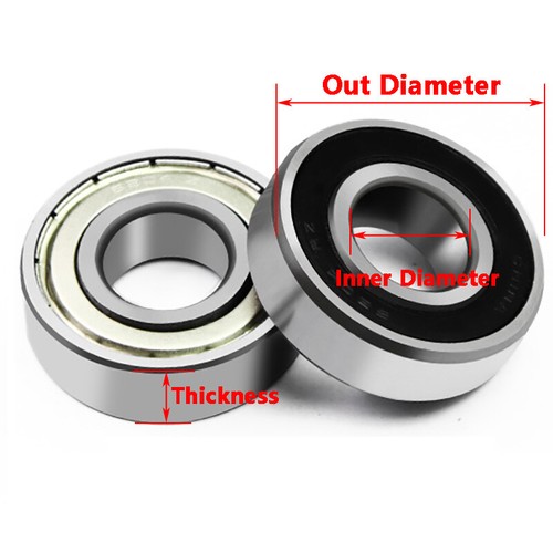 6000 6200 Deep Groove Ball Bearing Roller Bearings Iron Sealing / Rubber Sealing - Imagen 3 de 10