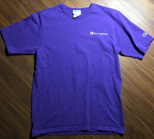 Mens Vintage Champion Purple T shirt 