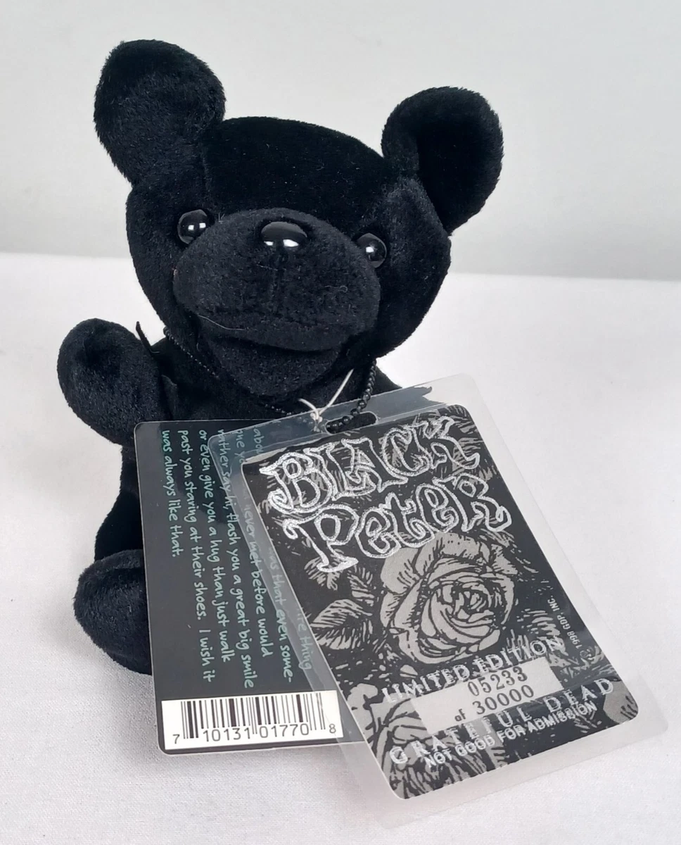 Liquid Blue Black Peter 3/25/91 beanie baby Grateful Dead Edition 5233/30,000