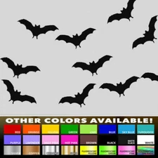 3.9" X 2" Flying Bats Home Office Wall Bathroom Window Vinyl Decal Sticker Decor