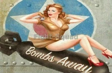 WW2 Picture Photo Pin UP Bombs Away 2532