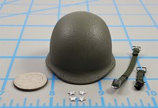 DID WWII US army General Patton metal helmet & stars 1/6 scale toys soldier