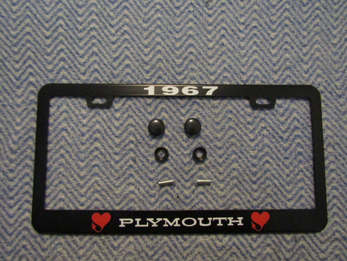 1967 PLYMOUTH FURY I II III BARRACUDA ROAD RUNNER METAL LICENSE