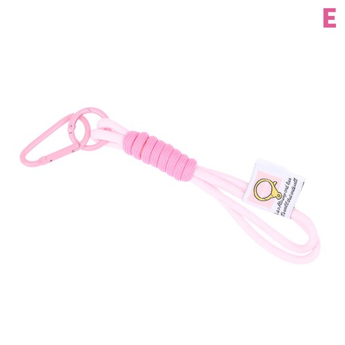 1Pc Braid Lanyard Phone Strap Carabiner Cord Bag Hanging Rope Keychain PendaGU - 第 5/18 張圖片