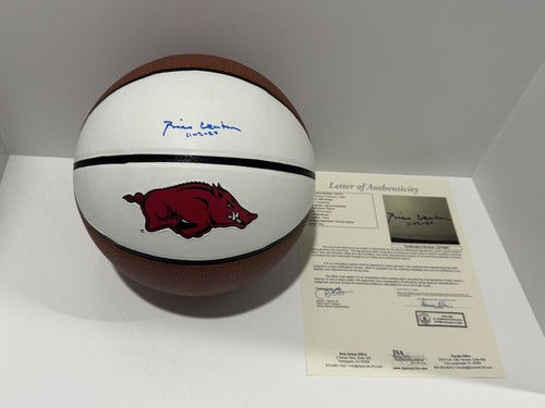 BILL CLINTON SIGNED F/S BASKETBALL ARKANSAS RAZORBACKS 42ND PRESIDENT ...