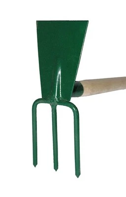 MARKENLOS Zappa doppia zappa da giardino escavatore artiglio rastrello con manico 80 cm