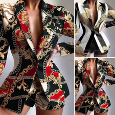 8-24 Womens Fashion Casual Jacket Coat Oversized Party Club Top Outerwear Blazer