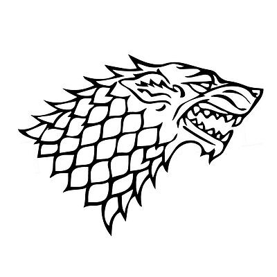 Game of Thrones House Stark Sigil Image Logo Peel Off Sticker