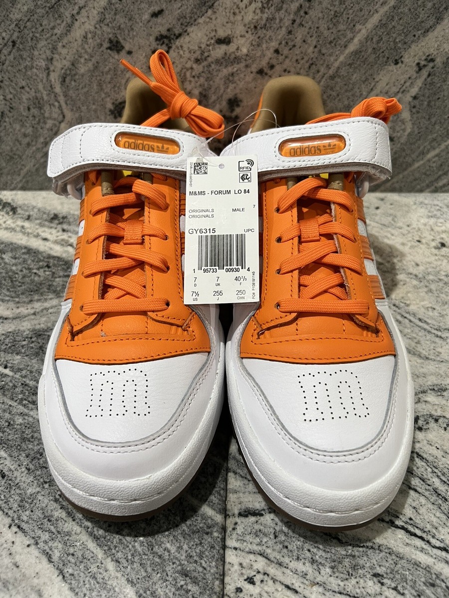 ADIDAS M&M's X Forum Low '84 Orange White Sneakers Shoes ADIDAS M&M's X Forum Low '84 Orange White Sneakers Shoes