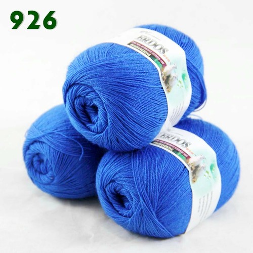 Sale 3 Ballsx50gr LACE Rugs Acrylic Wool Cashmere Hand Crochet Knitting Yarn 926 - Picture 10 of 10