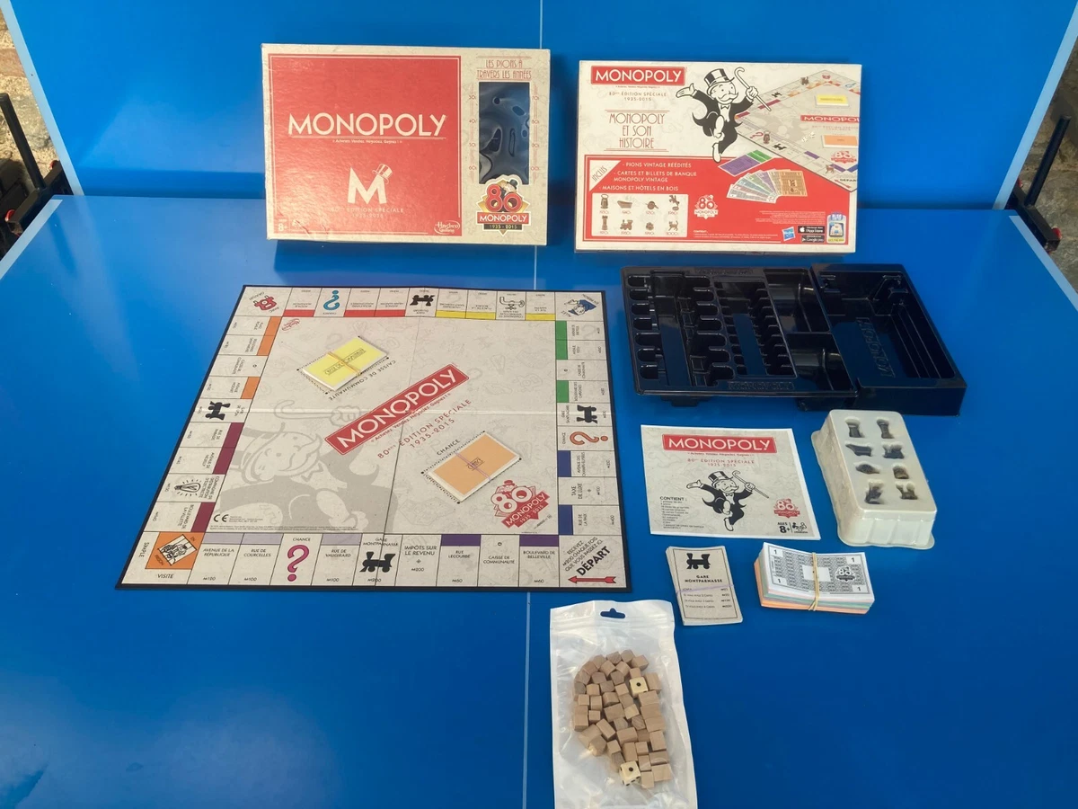 Monopoly de Luxe - Jeu Parker 1993 - jouets rétro jeux de société