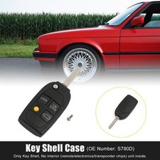Car Key Fob Shell Case S780d For Volvo V40 C70 S60 S80 4 Key Button Black