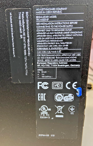 HP ProDesk 400 G2.5 SFF Barebones - NO CPU / RAM / SSD/ OS / CABLE (OFFERS OK) - Afbeelding 4 van 5