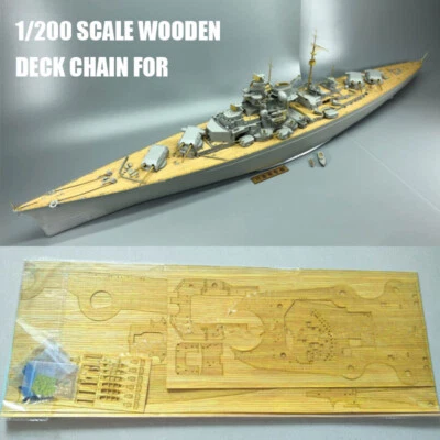 MARKENLOS 1/200 Scale Wooden Holzdeck Chain for Trumpeter 03702 Bismarck Model Kit CYE009M