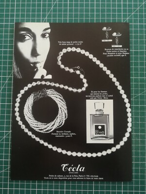 880 schöne ALTE WERBUNG um 1970 Schmuck und Parfum Técla