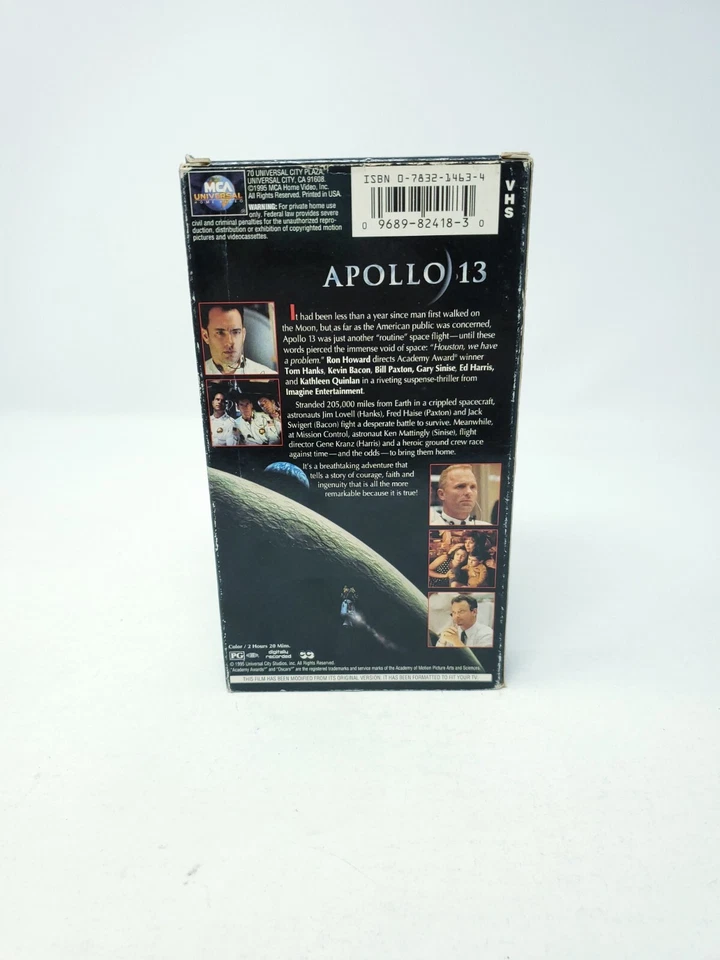 Apollo 13 (VHS Tape, 1995) Tom Hanks - Image 2 of 4