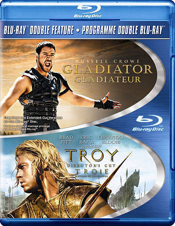 Gladiator Troy Blu-ray Canadian 2-Discs Brad Pitt, Russell Crowe MINT DISCS - Bild 1 von 1