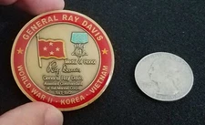 RARE 4 Star General Ray Davis #141 Marine Medal of Honor MoH USMC Challenge Coin