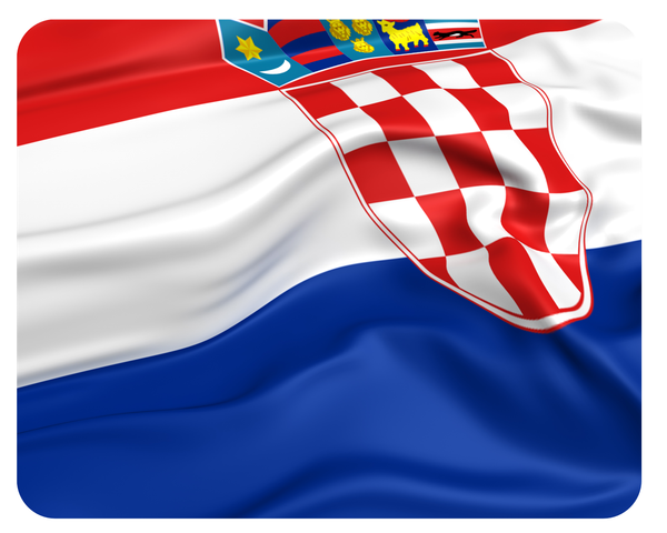 Mousepad Kroatien Flagge 24X19 Croatia Fahne Mauspad Unterlage-image