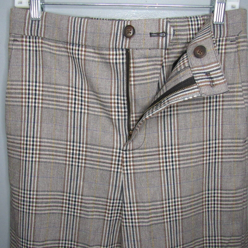 Madewell Wide Leg Crop Hose Damen Medium High-Rise grau kariert Büro Preppy - Bild 16 von 22