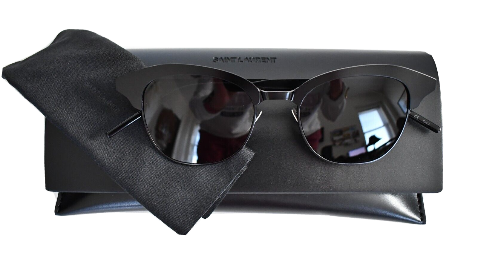 NUOVI OCCHIALI DA SOLE SAINT LAURENT SL 356 METALLO UNISEX OCCHIO DI GATTO 49 18 145