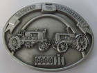 J I Case Parts Trade Fair Gateway Belt Buckle 1987 Fine Pewter St. Louis, MO — photo 1