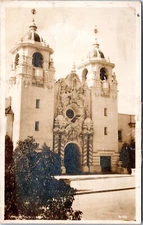 RPPC Casa del Prado, Balboa Park, San Diego, California- c1910s Photo Postcard
