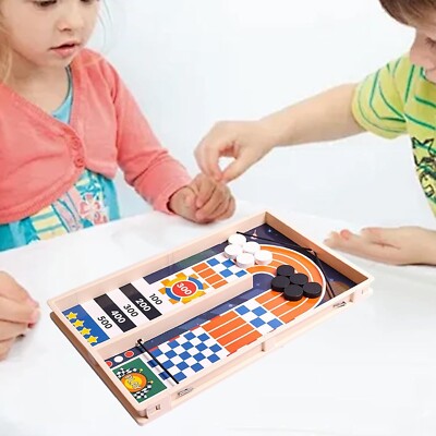 Schleuderspiel, Puckspiel, interaktives Tischhockeyspiel, Tischbrettspiel