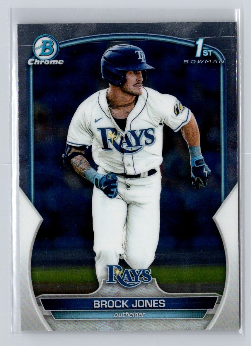 2023 Bowman Chrome Prospects #BCP-115 Brock Jones 1st Bowman Rays
