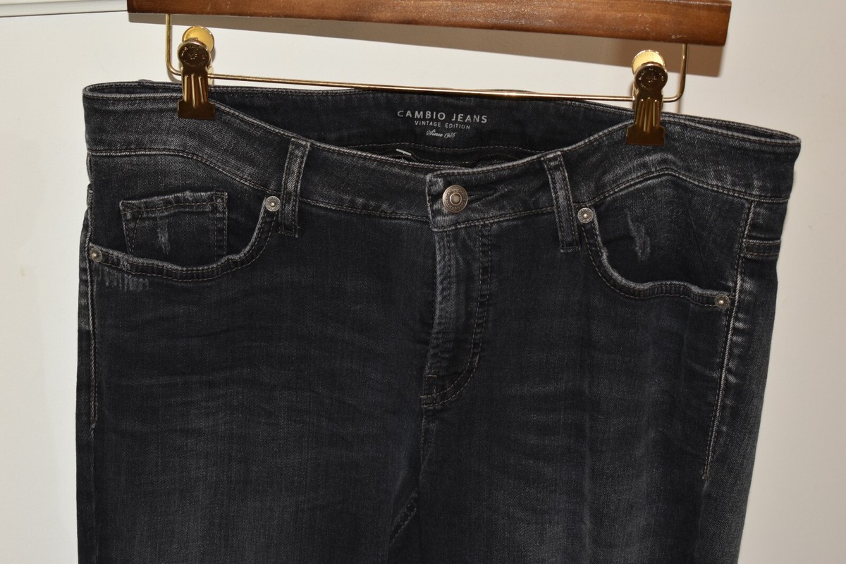 NWOT * CAMBIO * Vintage Edition Black Denim Cotton Womens Pants  display picture 1