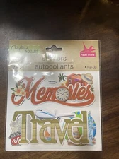 Memories Travel Vacation Adventure Trip Explore Crafter's Square Title Stickers