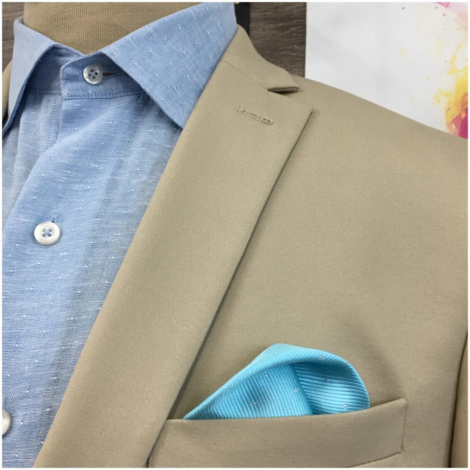 Bar III мужской Blazer Sport пальто две кнопки повседневный куртка размер 40L хлопок костюмы - Изображение 4 из 4